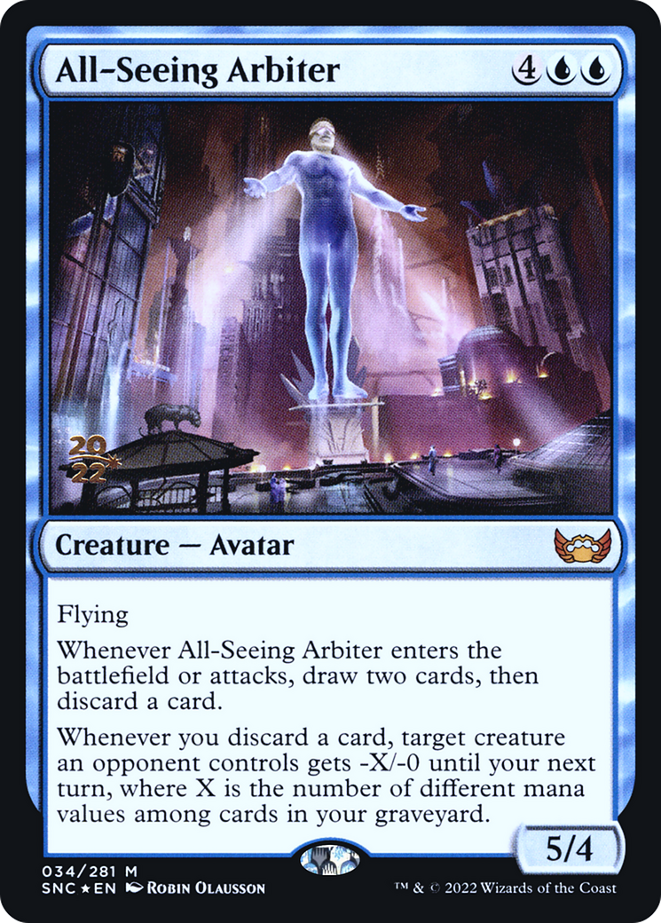 All-Seeing Arbiter (PSNC-34S) - Streets of New Capenna Promos Foil