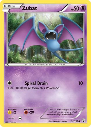 Zubat 52/135 - Plasma Storm Reverse Holofoil