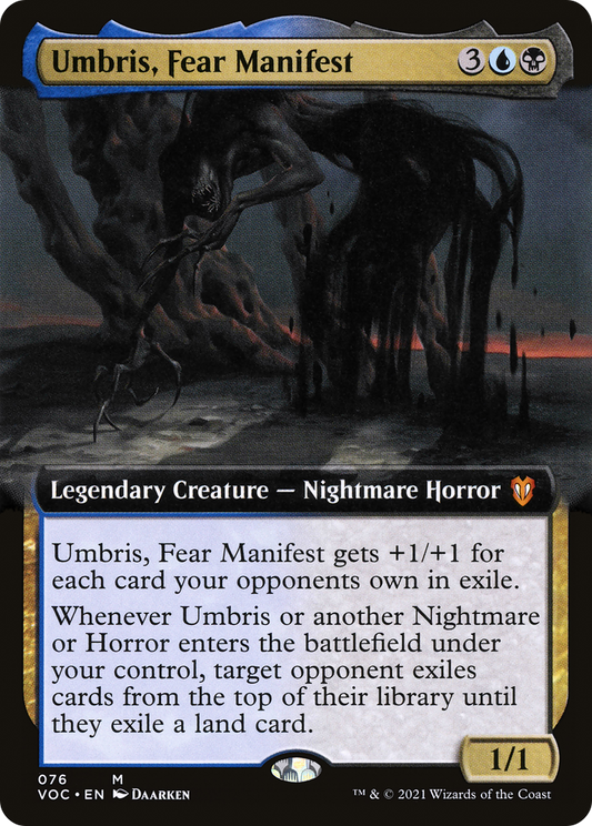 Umbris, Fear Manifest (VOC-076) - Crimson Vow Commander: (Extended Art)