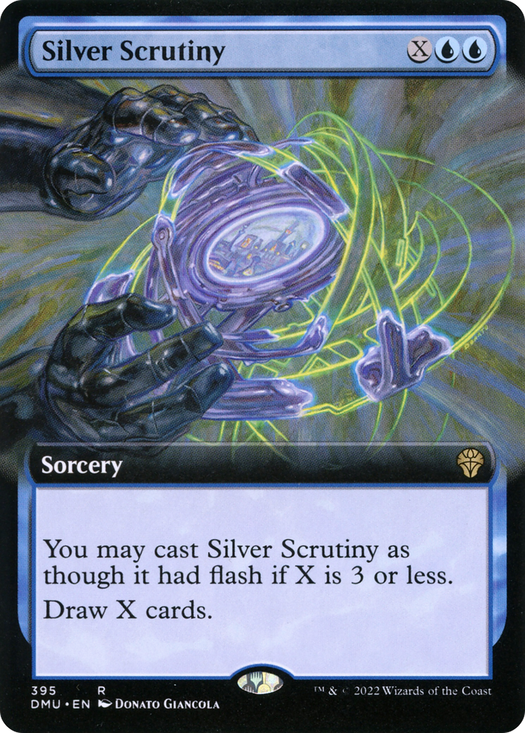 Silver Scrutiny (DMU-395) - Dominaria United: (Extended Art)