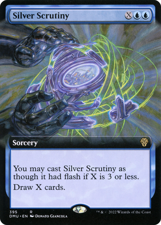 Silver Scrutiny (DMU-395) - Dominaria United: (Extended Art)