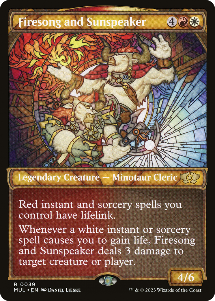 Firesong and Sunspeaker (MUL-039) - Multiverse Legends: (Showcase)