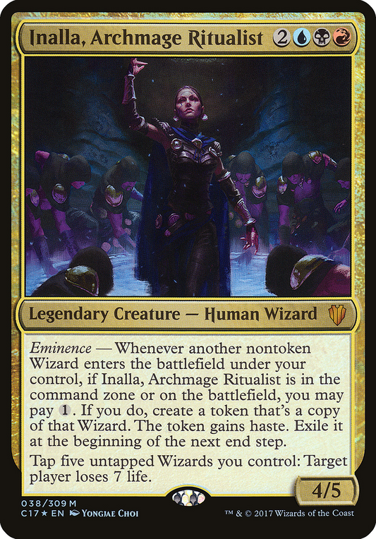 Inalla, Archmage Ritualist (OC17-038) - Commander 2017 Oversized Foil