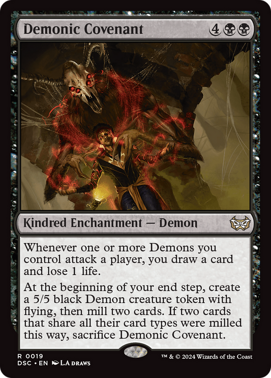 Demonic Covenant (DSC-019) - Duskmourn: House of Horror Commander