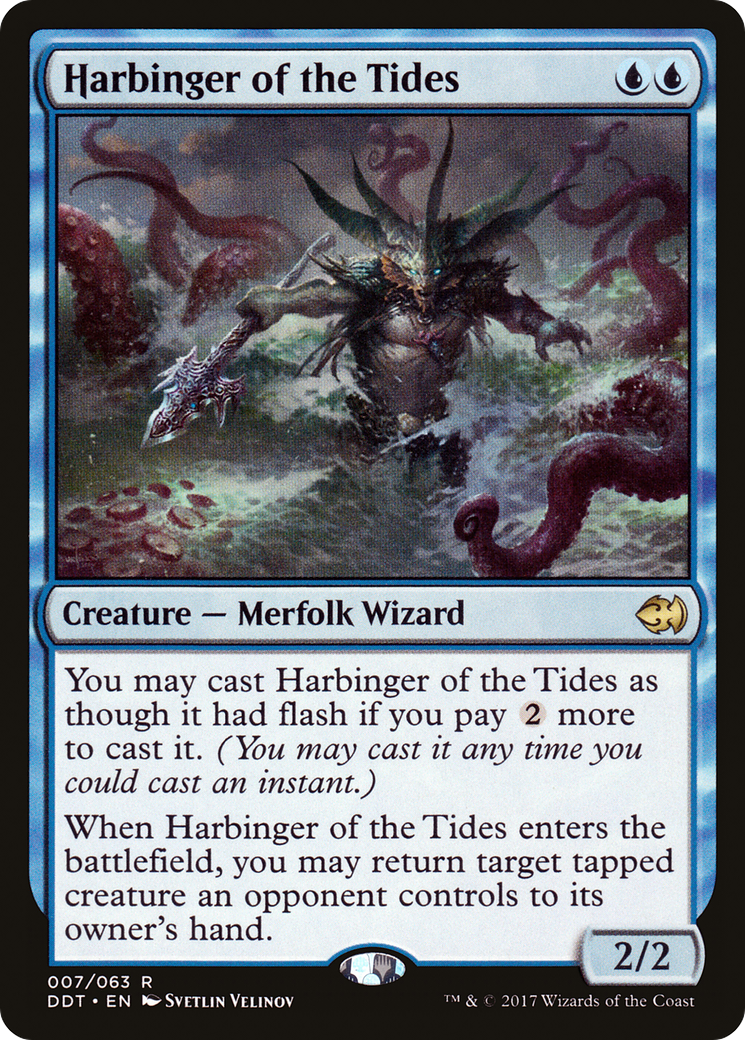 Harbinger of the Tides (DDT-007) - Duel Decks: Merfolk vs. Goblins