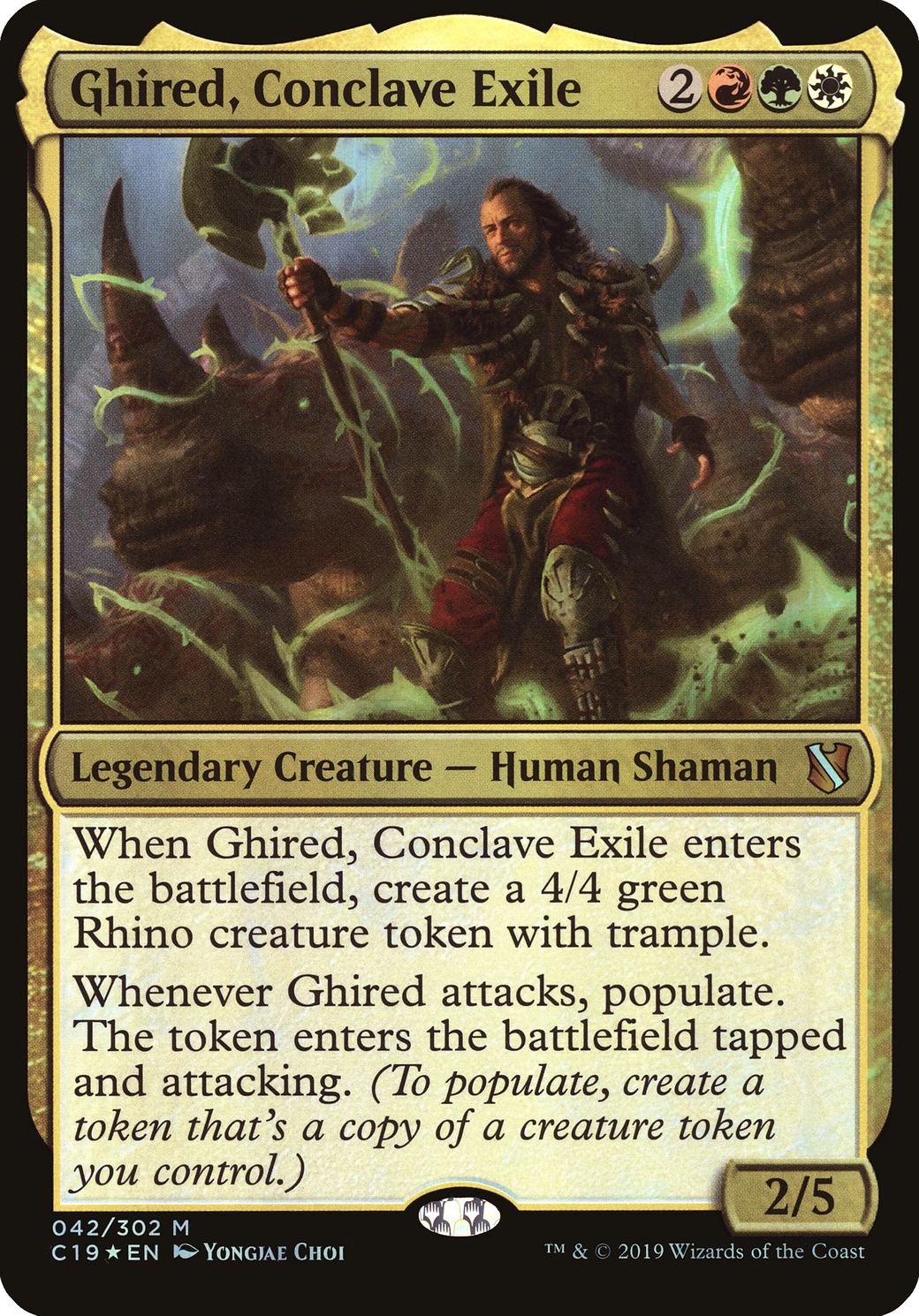 Ghired, Conclave Exile (OC19-042) - Commander 2019 Oversized Foil