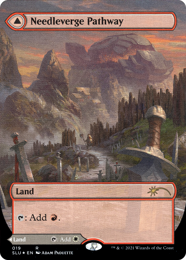 Needleverge Pathway // Pillarverge Pathway  (Borderless)(SLU-019) - Secret Lair: Ultimate Edition: (Showcase) Foil