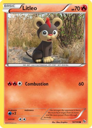 Litleo (18) 018 - XY  Flashfire Normal - Common