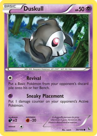 Duskull 038 - XY  Flashfire Reverse Holofoil - Common