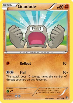 Geodude 45/106 - Flashfire Reverse Holofoil