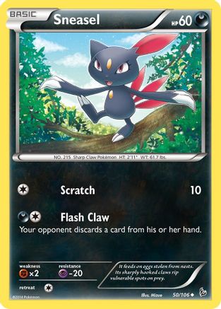 Sneasel 50/106 - Flashfire Reverse Holofoil