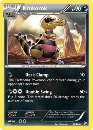 Krokorok 057 - XY  Flashfire Normal - Uncommon