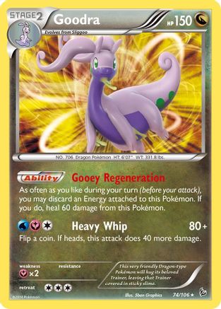 Goodra 074/106 - XY  Flashfire Reverse Holofoil - Holo Rare