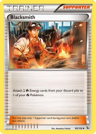 Blacksmith 88/106 - Flashfire Reverse Holofoil