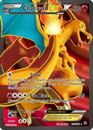 Charizard EX (100 Full Art) 100/106 - XY  Flashfire Holofoil - Ultra Rare