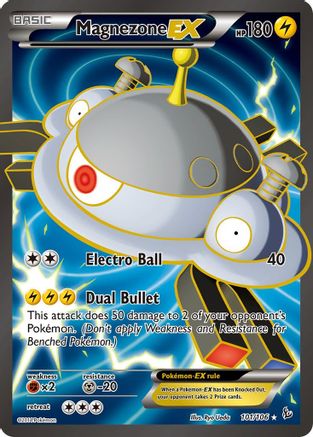 Magnezone EX (101 Full Art) 101 - XY  Flashfire Holofoil - Ultra Rare