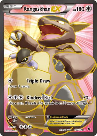 Kangaskhan EX (103 Full Art) 103/106 - XY  Flashfire Holofoil - Ultra Rare