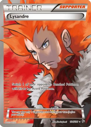 Lysandre (104 Full Art) 104/106 - XY  Flashfire Holofoil - Ultra Rare