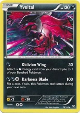 Yveltal - 78/146 (XY Base Set) 78 - Deck Exclusives Holofoil