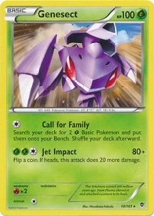 Genesect 010/101 - Deck Exclusives Holofoil - Holo Rare