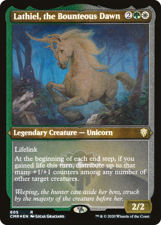 Lathiel, the Bounteous Dawn (Foil Etched) (CMR-605) - Commander Legends Etched Foil