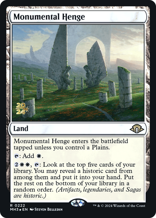 Monumental Henge (PMH3-222S) - Modern Horizons 3 Promos Foil