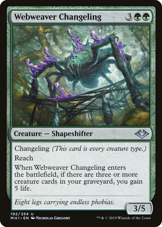 Webweaver Changeling (MH1-192) - Modern Horizons Foil