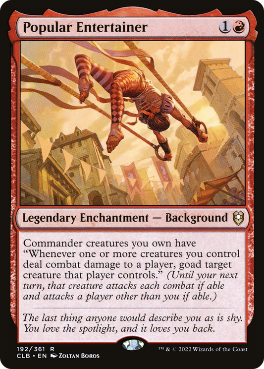 Popular Entertainer (CLB-192) - Commander Legends: Battle for Baldur's Gate Foil