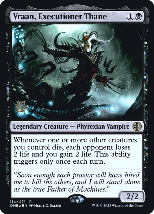 Vraan, Executioner Thane (PONE-114S) - Phyrexia: All Will Be One Promos Foil