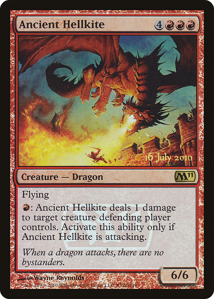 Ancient Hellkite (PM11-122★) - Magic 2011 Promos Foil