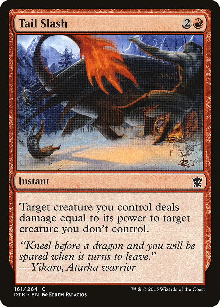 Tail Slash (DTK-161) - Dragons of Tarkir