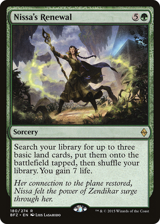 Nissa's Renewal (BFZ-180) - Battle for Zendikar