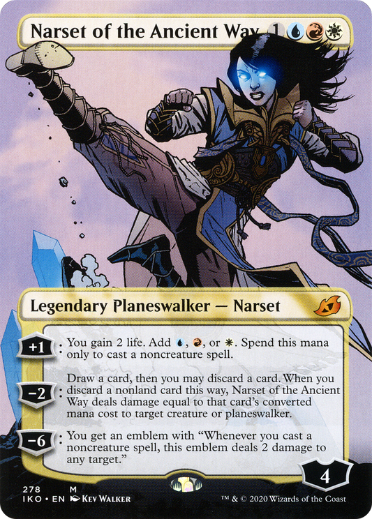 Narset of the Ancient Way (IKO-278) - Ikoria: Lair of Behemoths (Borderless) Foil