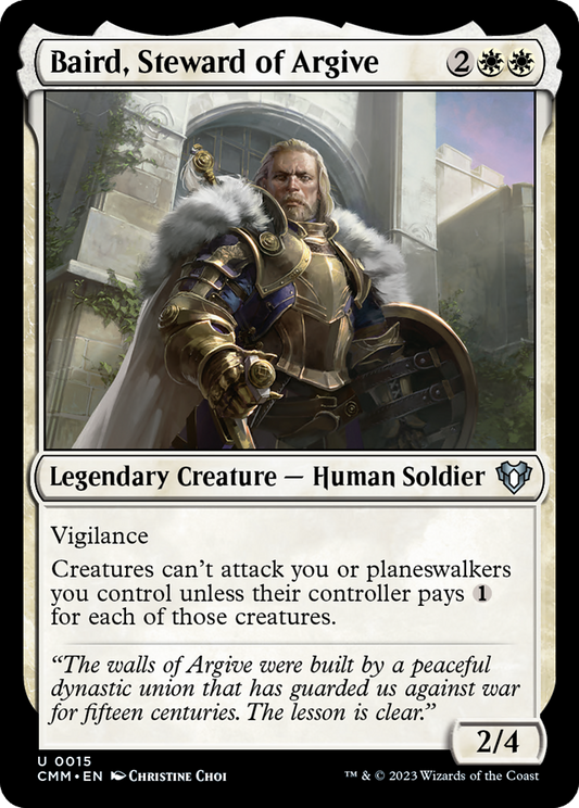 Baird, Steward of Argive (CMM-015) - Commander Masters