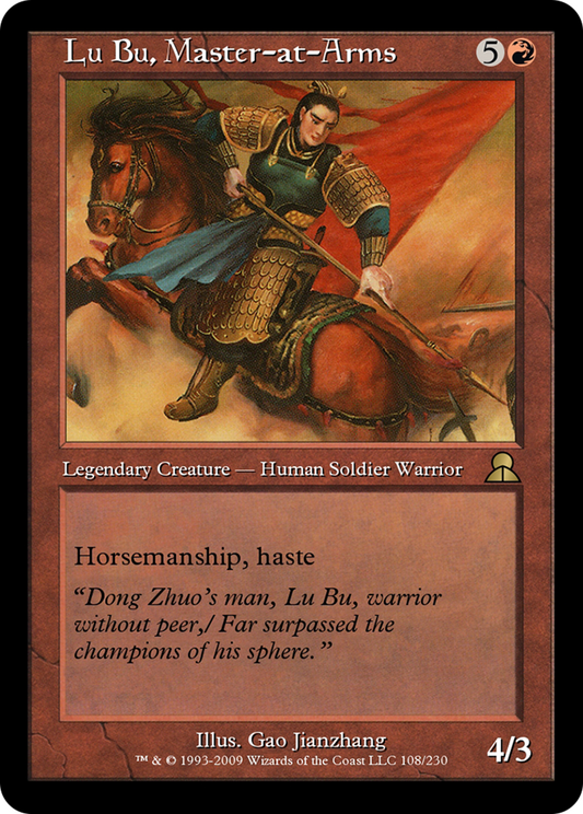 Lu Bu, Master-at-Arms (ME3-108) - Masters Edition III Foil