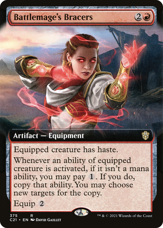 Battlemage's Bracers (C21-375) - Commander 2021: (Extended Art)