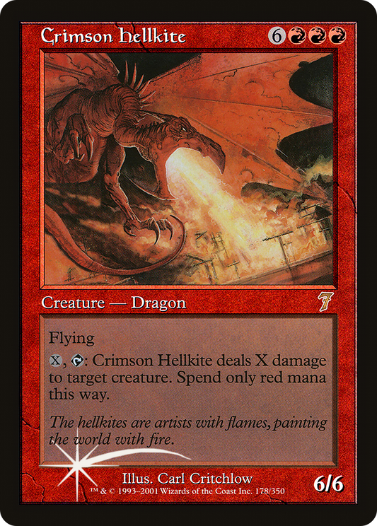 Crimson Hellkite (7ED-178★) - Seventh Edition Foil