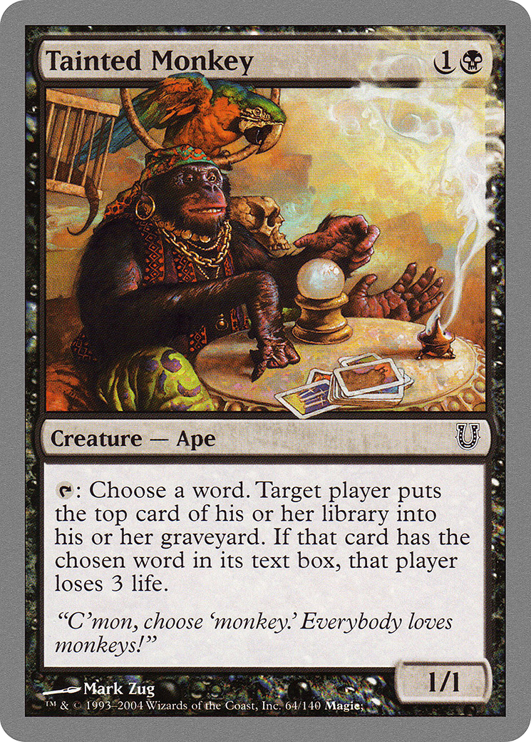 Tainted Monkey (UNH-064) - Unhinged Foil