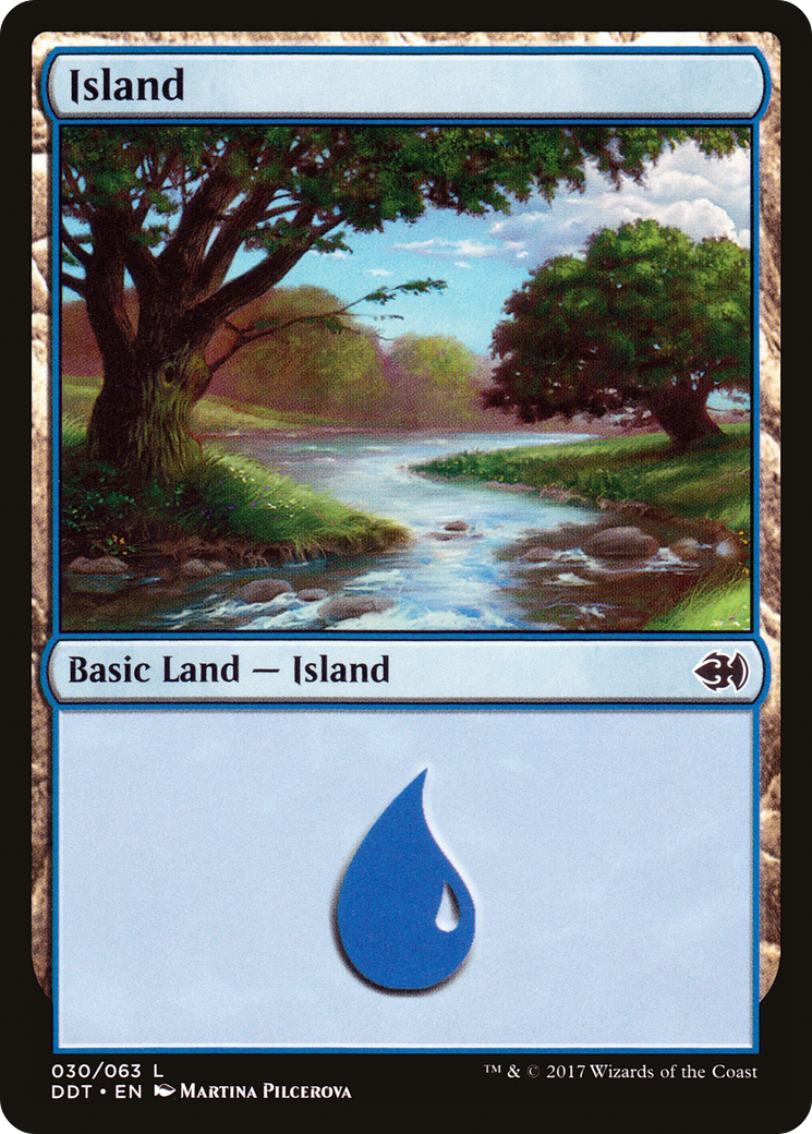 Island (DDT-030) - Duel Decks: Merfolk vs. Goblins