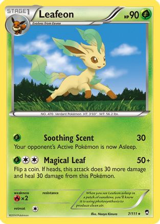Leafeon 007/111 - XY  Furious Fists Normal - Rare