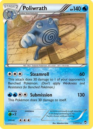 Poliwrath 17/111 - Furious Fists Holofoil