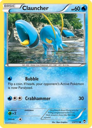 Clauncher 023 - XY  Furious Fists Normal - Common