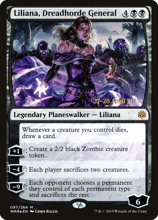 Liliana, Dreadhorde General (PWAR-97S) - War of the Spark Promos Foil