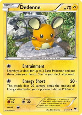 Dedenne 034/111 - XY  Furious Fists Normal - Uncommon