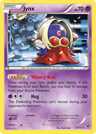 Jynx 037/111 - XY  Furious Fists Reverse Holofoil - Rare