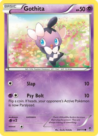 Gothita 039 - XY  Furious Fists Reverse Holofoil - Common