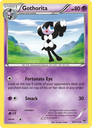 Gothorita 040 - XY  Furious Fists Reverse Holofoil - Uncommon