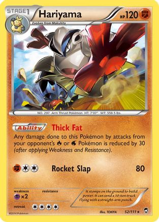 Hariyama 052 - XY  Furious Fists Normal - Rare