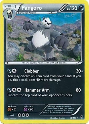 Pangoro - 68/111 (Cracked Ice Holo) 68 - Deck Exclusives Holofoil