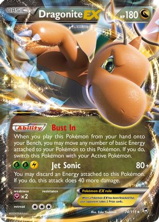 Dragonite EX 074/111 - XY  Furious Fists Holofoil - Ultra Rare